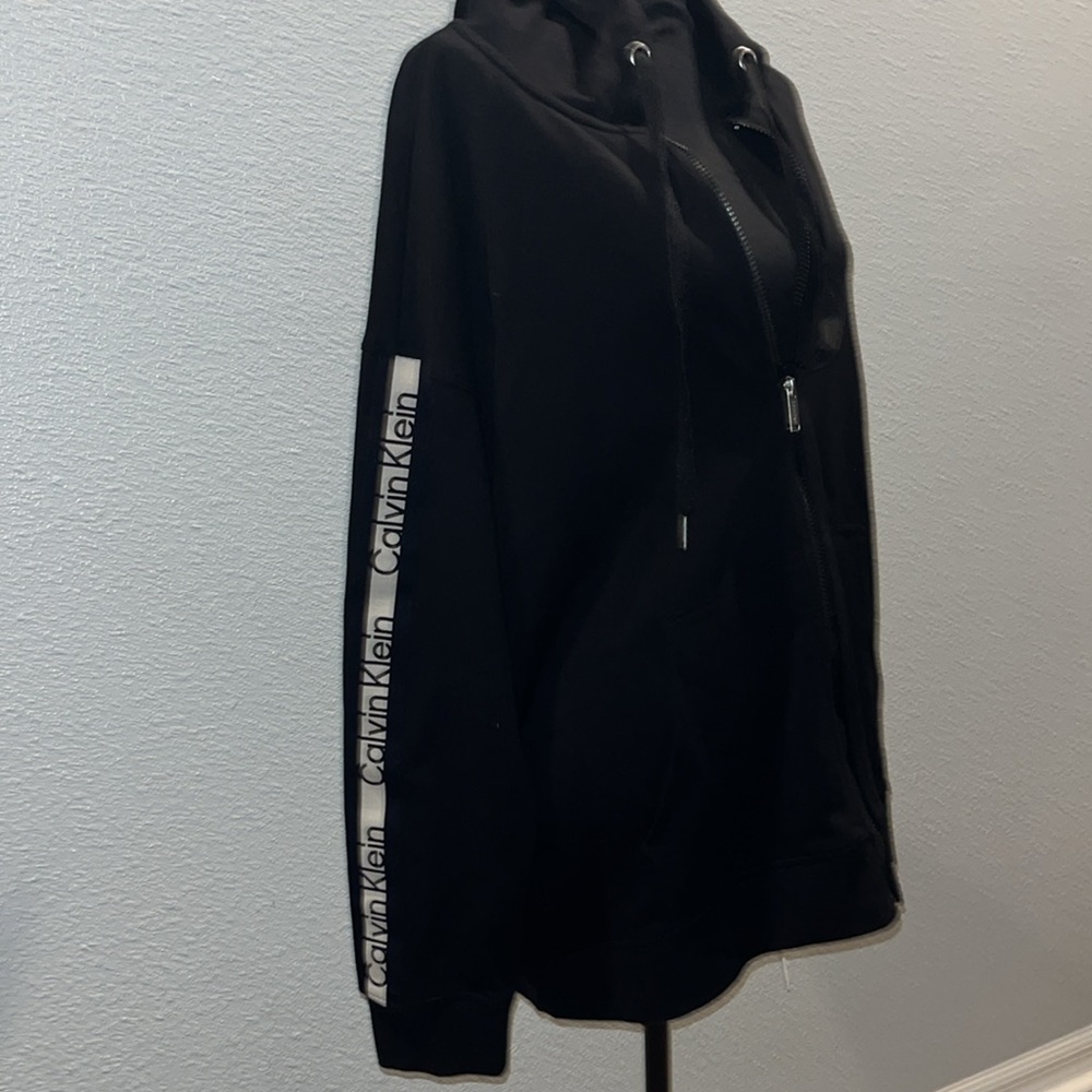 2 X L  SUPER Calvin Klein performance logo tape hoodie zip Front lightweight